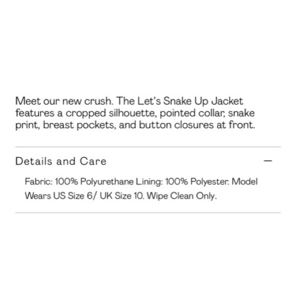 Nasty Gal Snake It Up Faux Snakeskin Jacket - Picture 4 of 4